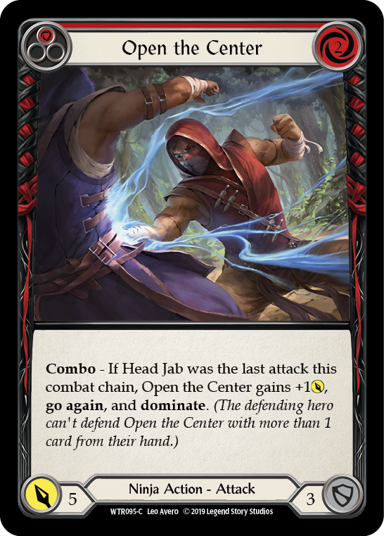 Open the Center (Red) [WTR095-C] Alpha Print Rainbow Foil | Gamers Paradise