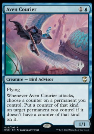 Aven Courier (Promo Pack) [Streets of New Capenna Commander Promos] | Gamers Paradise