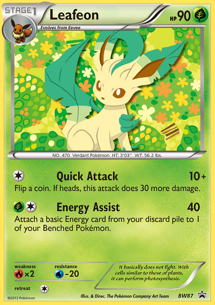 Leafeon (BW87) [Black & White: Black Star Promos] | Gamers Paradise