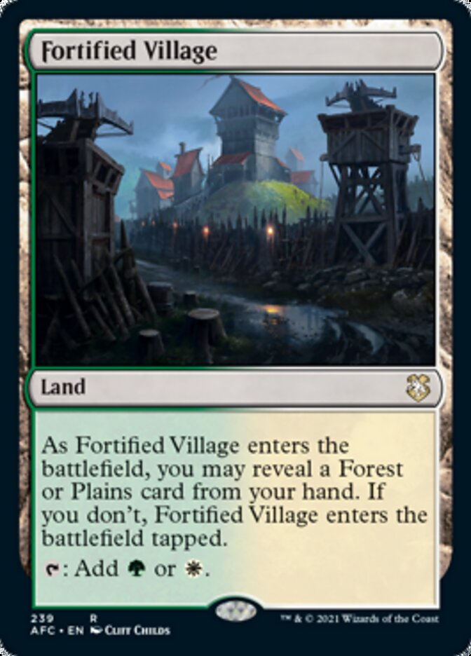 Fortified Village [Dungeons & Dragons: Adventures in the Forgotten Realms Commander] | Gamers Paradise