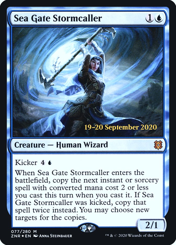 Sea Gate Stormcaller [Zendikar Rising Prerelease Promos] | Gamers Paradise