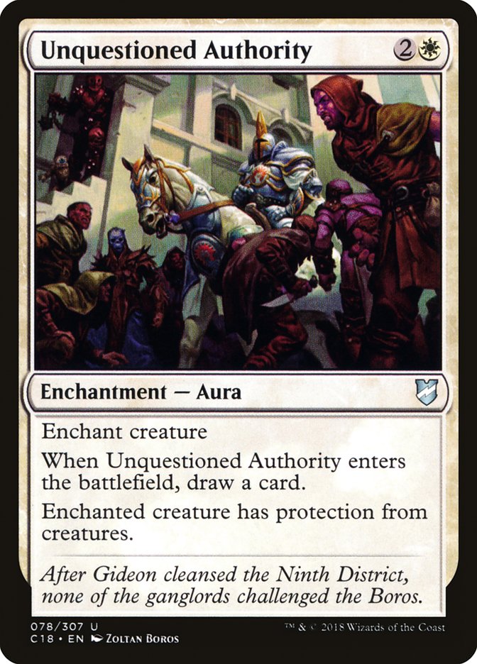 Unquestioned Authority [Commander 2018] | Gamers Paradise