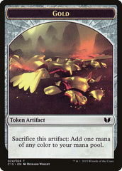 Gold // Knight (005) Double-Sided Token [Commander 2015 Tokens] | Gamers Paradise