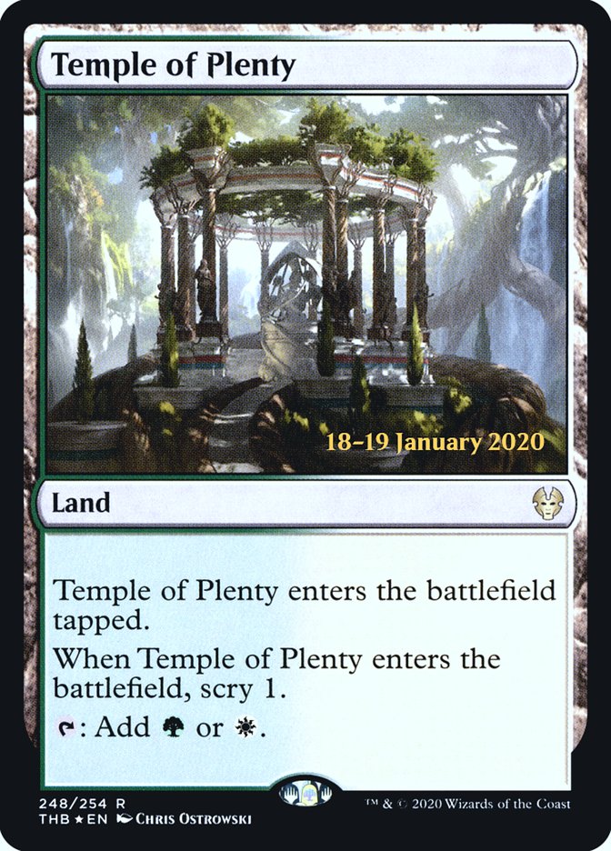 Temple of Plenty [Theros Beyond Death Prerelease Promos] | Gamers Paradise