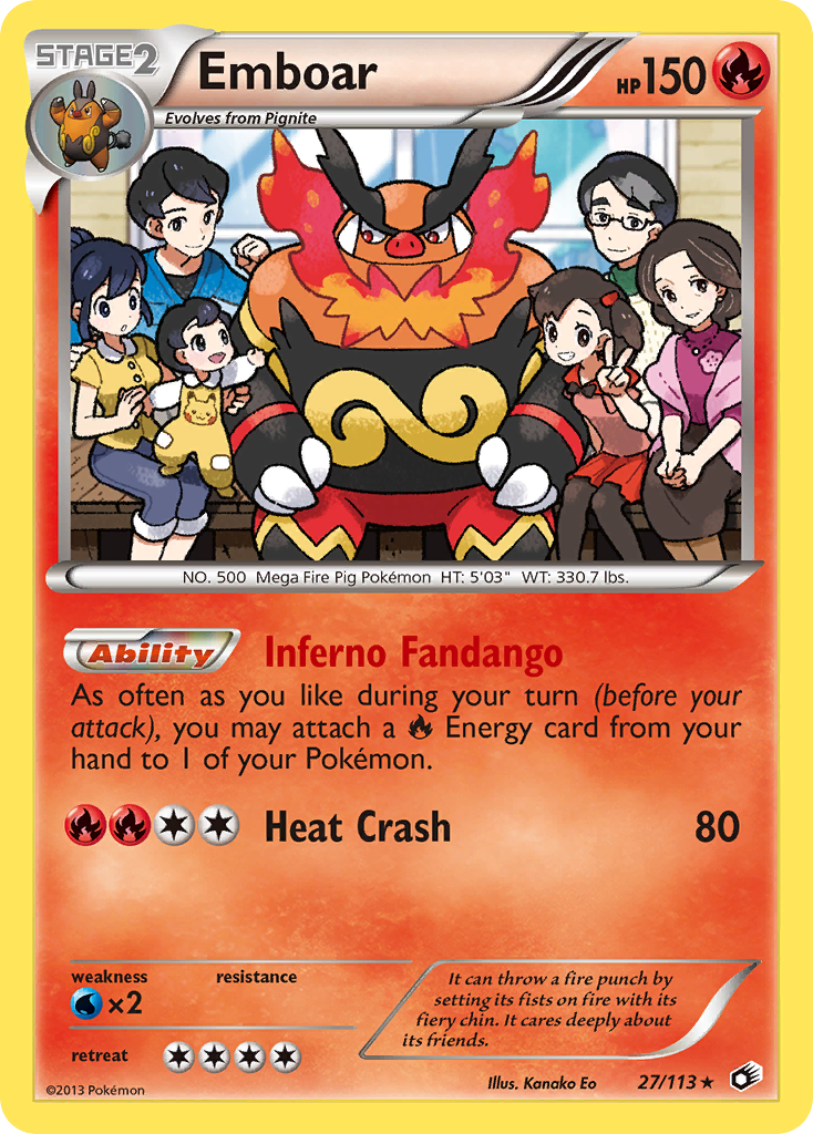 Emboar (27/113) (Theme Deck Exclusive) [Black & White: Legendary Treasures] | Gamers Paradise