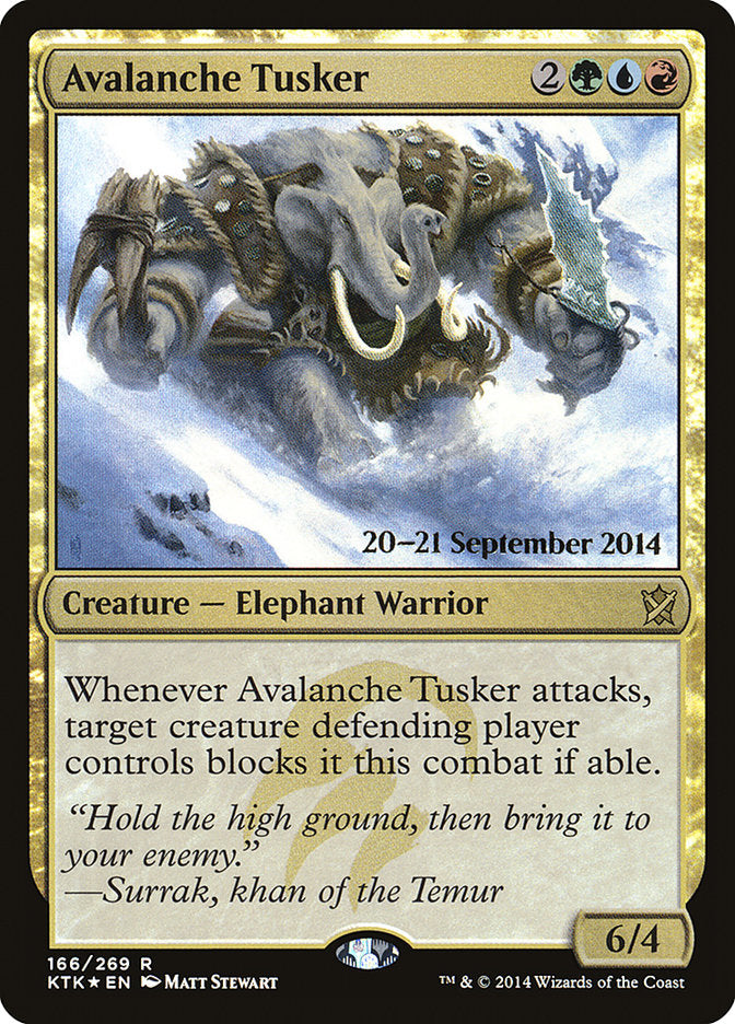 Avalanche Tusker [Khans of Tarkir Prerelease Promos] | Gamers Paradise
