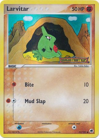 Larvitar (51/101) (Stamped) [EX: Dragon Frontiers] | Gamers Paradise