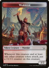 Warrior // Thopter Double-Sided Token [March of the Machine Tokens] | Gamers Paradise