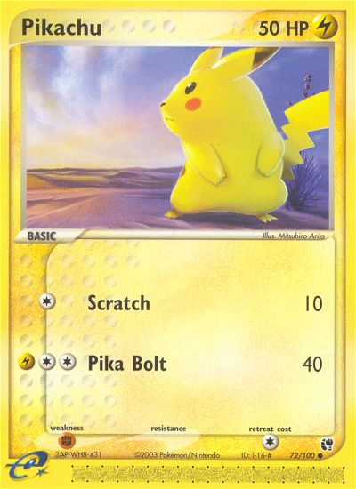 Pikachu (72/100) [EX: Sandstorm] | Gamers Paradise