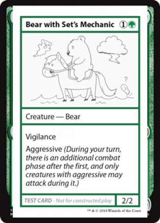 Bear with Set's Mechanic (2021 Edition) [Mystery Booster Playtest Cards] | Gamers Paradise