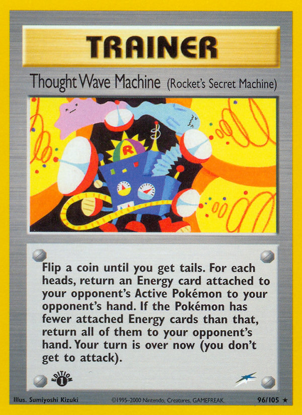 Thought Wave Machine (96/105) (Rocket's Secret Machine) [Neo Destiny 1st Edition] | Gamers Paradise