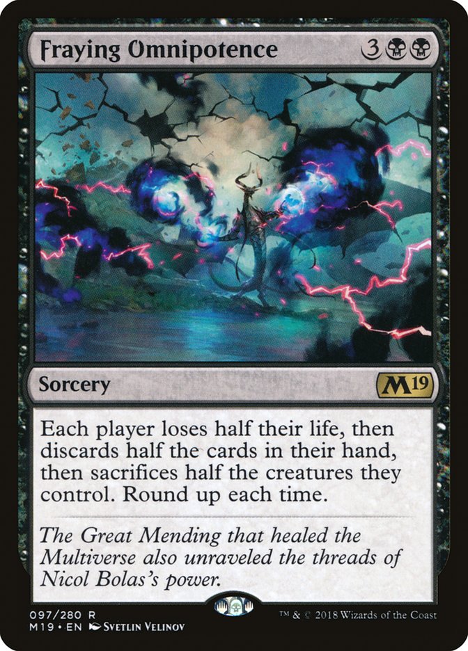 Fraying Omnipotence [Core Set 2019] | Gamers Paradise