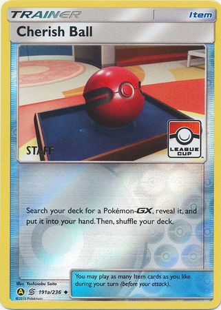 Cherish Ball (191a/236) (League Promo Staff) [Sun & Moon: Unified Minds] | Gamers Paradise