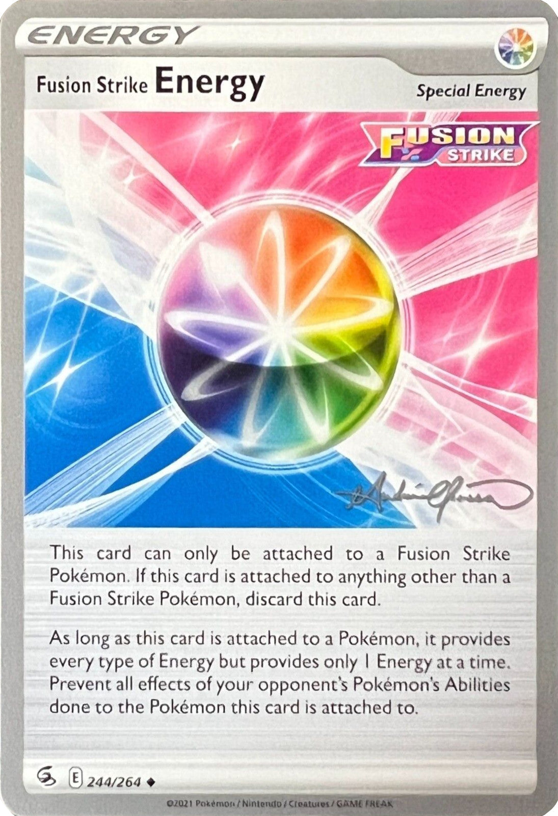 Fusion Strike Energy (244/264) (The Shape of Mew - Andre Chiasson) [World Championships 2022] | Gamers Paradise