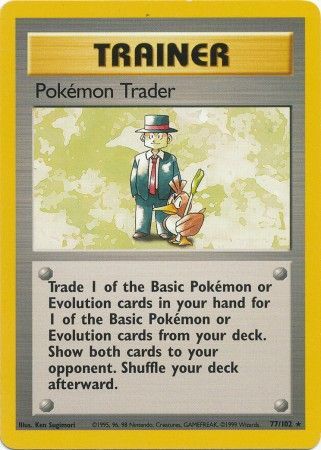 Pokemon Trader (77/102) [Base Set Unlimited] | Gamers Paradise