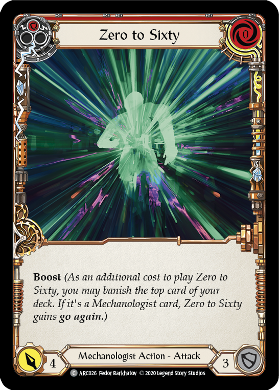 Zero to Sixty (Red) [U-ARC026] Unlimited Rainbow Foil | Gamers Paradise
