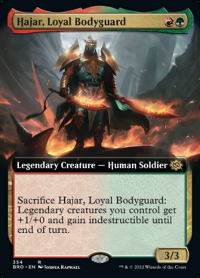 Hajar, Loyal Bodyguard (Extended Art) [The Brothers' War] | Gamers Paradise