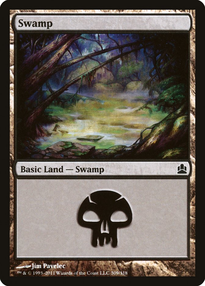 Swamp (309) [Commander 2011] | Gamers Paradise