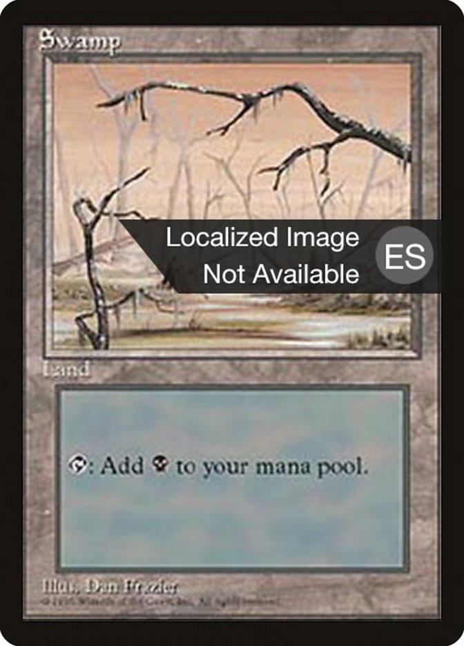 Swamp (B) [Fourth Edition (Foreign Black Border)] | Gamers Paradise