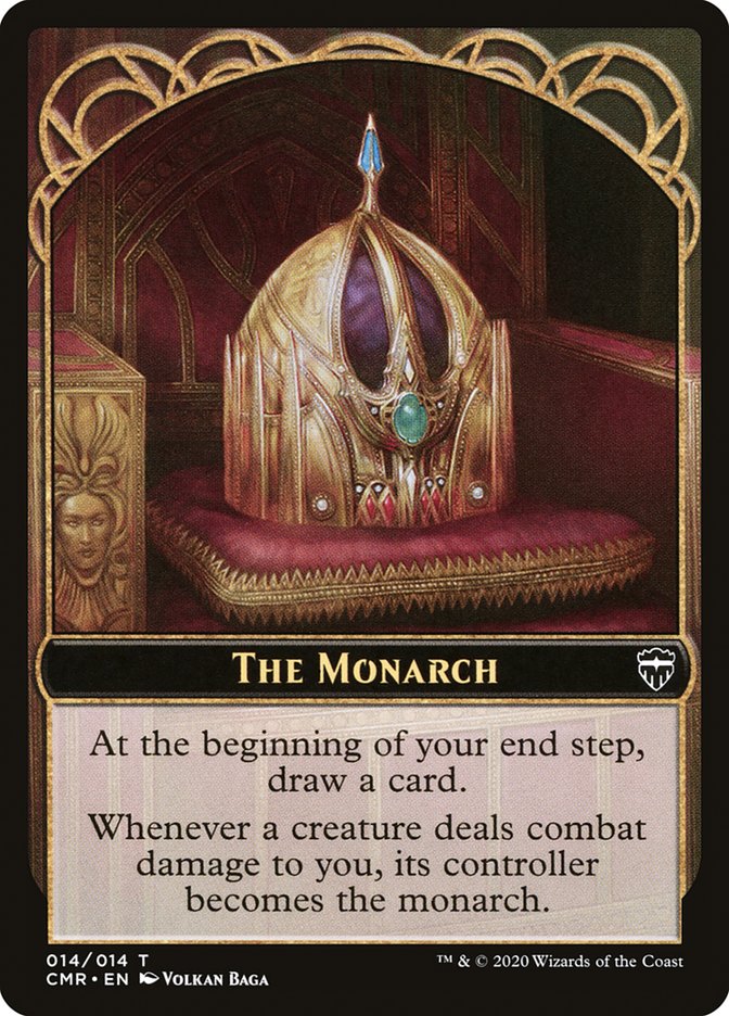 The Monarch // Spirit Double-Sided Token [Commander Legends Tokens] | Gamers Paradise
