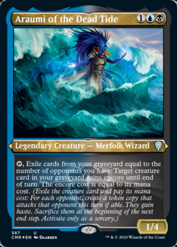 Araumi of the Dead Tide (Etched) [Commander Legends] | Gamers Paradise