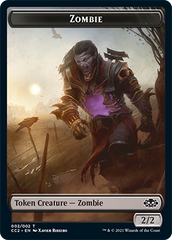 Snake // Zombie Double-Sided Token [Commander Collection: Black Tokens] | Gamers Paradise