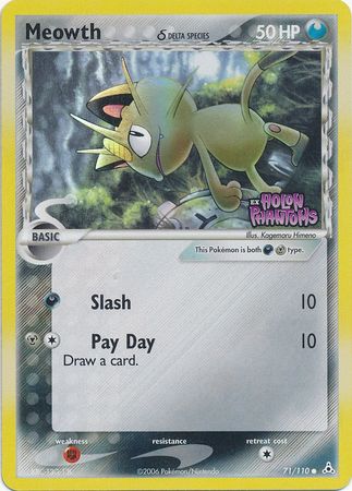 Meowth (71/110) (Delta Species) (Stamped) [EX: Holon Phantoms] | Gamers Paradise