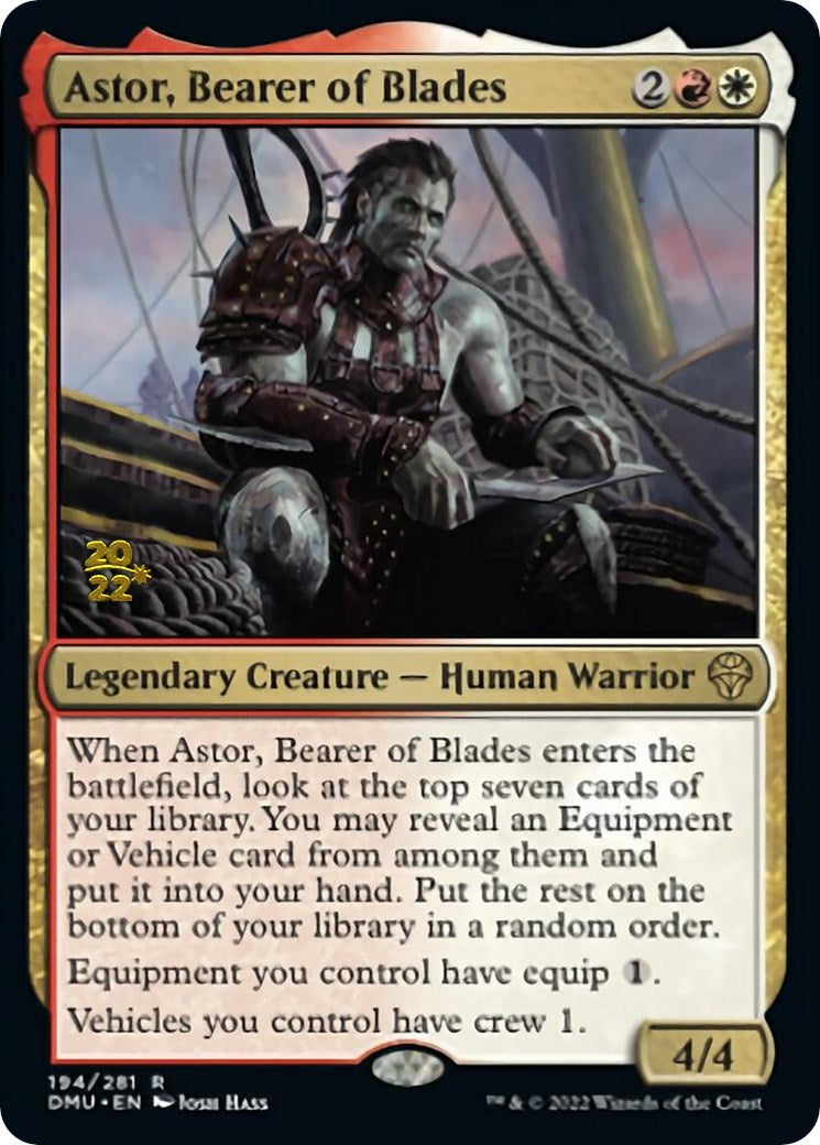 Astor, Bearer of Blades [Dominaria United Prerelease Promos] | Gamers Paradise