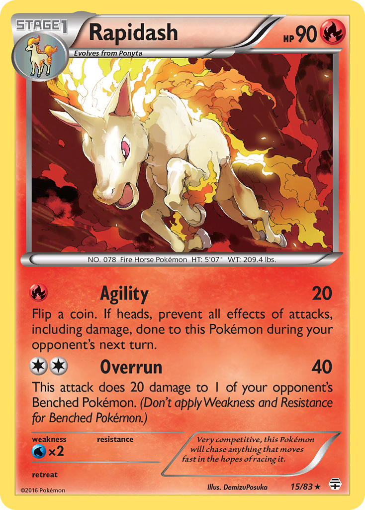 Rapidash (15/83) [XY: Generations] | Gamers Paradise