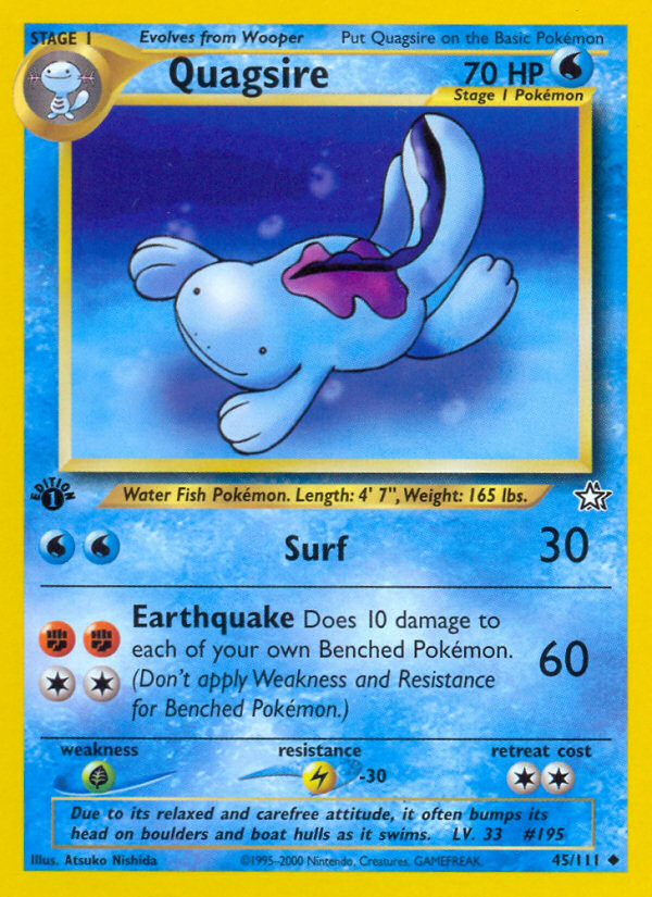 Quagsire (45/111) [Neo Genesis 1st Edition] | Gamers Paradise