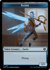 Faerie // Saproling Double-Sided Token [Wilds of Eldraine Commander Tokens] | Gamers Paradise