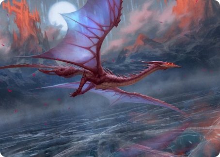 Manaform Hellkite Art Card [Innistrad: Crimson Vow Art Series] | Gamers Paradise