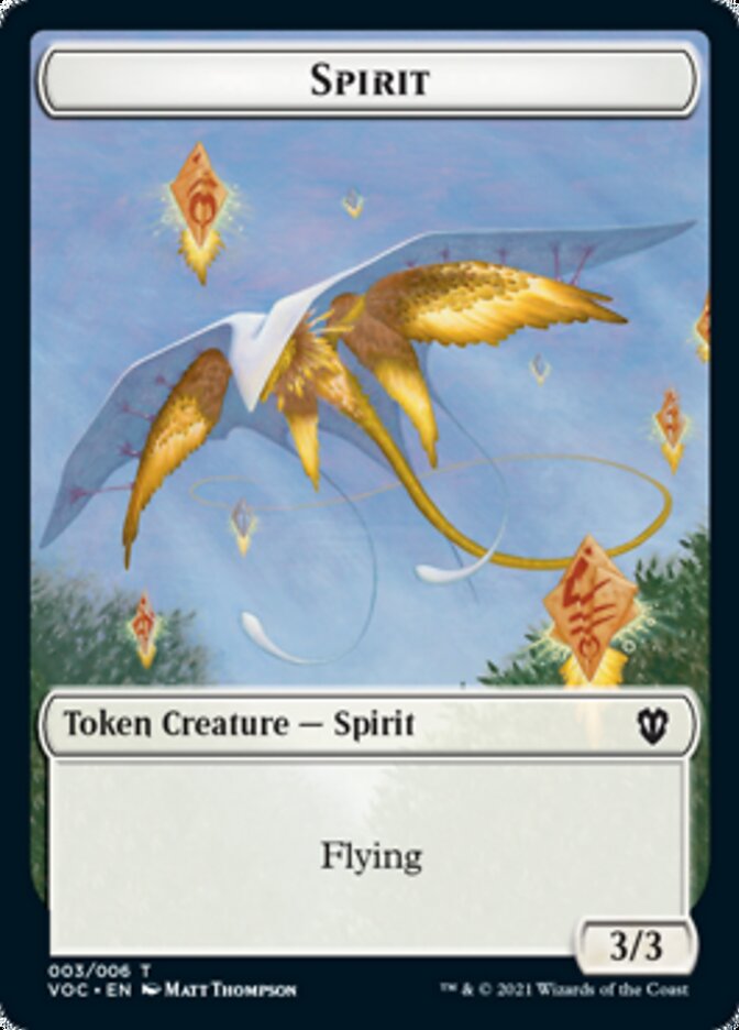 Spirit (003) // Thopter Double-Sided Token [Innistrad: Crimson Vow Commander Tokens] | Gamers Paradise