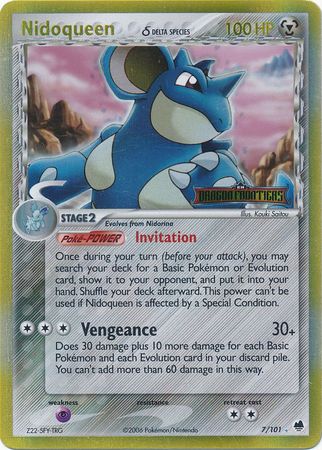 Nidoqueen (7/101) (Delta Species) (Stamped) [EX: Dragon Frontiers] | Gamers Paradise