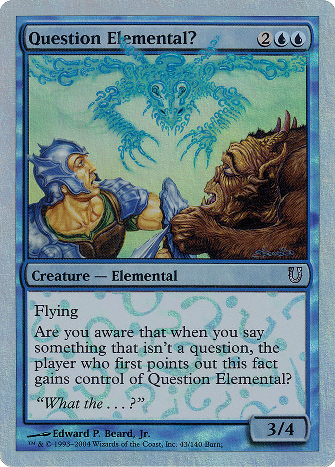 Question Elemental? (Alternate Foil) [Unhinged] | Gamers Paradise