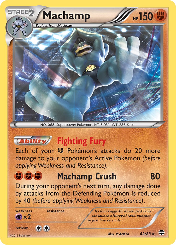 Machamp (42/83) (Theme Deck Exclusive) [XY: Furious Fists] | Gamers Paradise