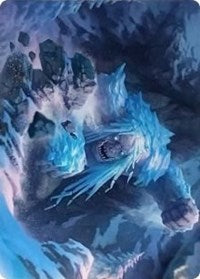 Icehide Troll Art Card [Kaldheim Art Series] | Gamers Paradise