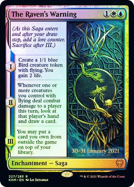 The Raven's Warning [Kaldheim Prerelease Promos] | Gamers Paradise