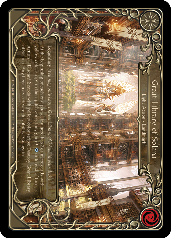 Great Library of Solana [MON000-CF] 1st Edition Cold Foil | Gamers Paradise