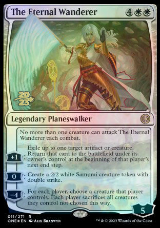 The Eternal Wanderer [Phyrexia: All Will Be One Prerelease Promos] | Gamers Paradise