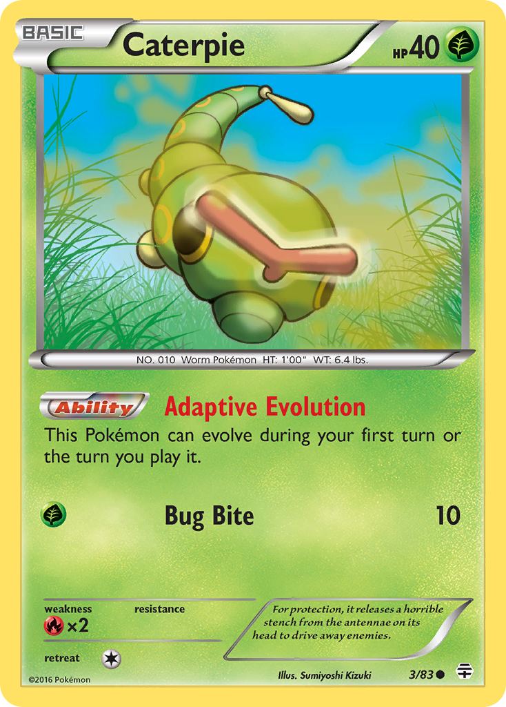 Caterpie (3/83) [XY: Generations] | Gamers Paradise