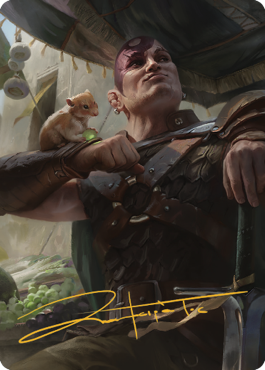 Minsc & Boo, Timeless Heroes Art Card (38) (Gold-Stamped Signature) [Commander Legends: Battle for Baldur's Gate Art Series] | Gamers Paradise