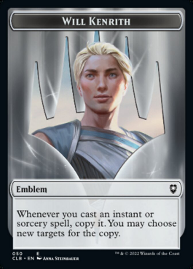 Will Kenrith Emblem // Copy Double-Sided Token [Commander Legends: Battle for Baldur's Gate Tokens] | Gamers Paradise