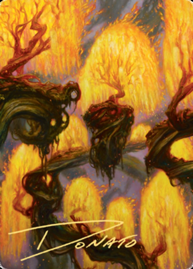Grove of the Burnwillows Art Card (Gold-Stamped Signature) [Zendikar Rising Art Series] | Gamers Paradise