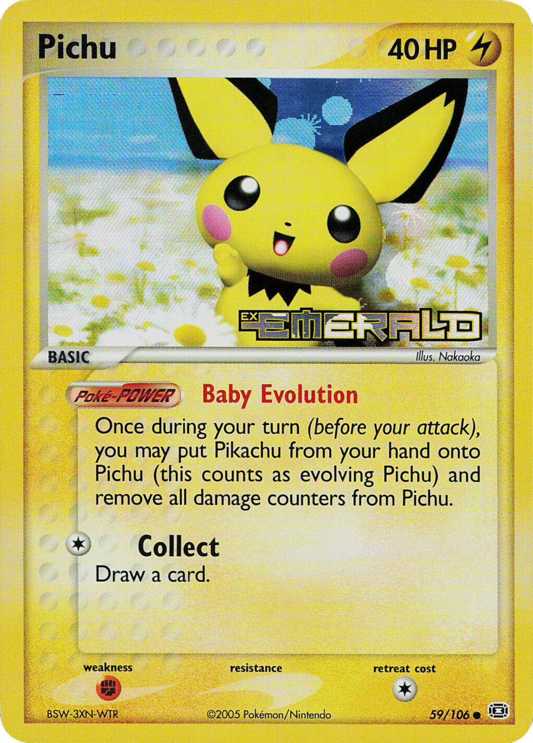 Pichu (59/106) (Stamped) [EX: Emerald] | Gamers Paradise