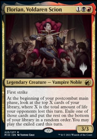 Florian, Voldaren Scion (Promo Pack) [Innistrad: Midnight Hunt Promos] | Gamers Paradise