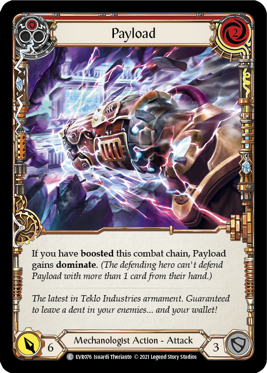 Payload (Red) [EVR076] (Everfest)  1st Edition Rainbow Foil | Gamers Paradise