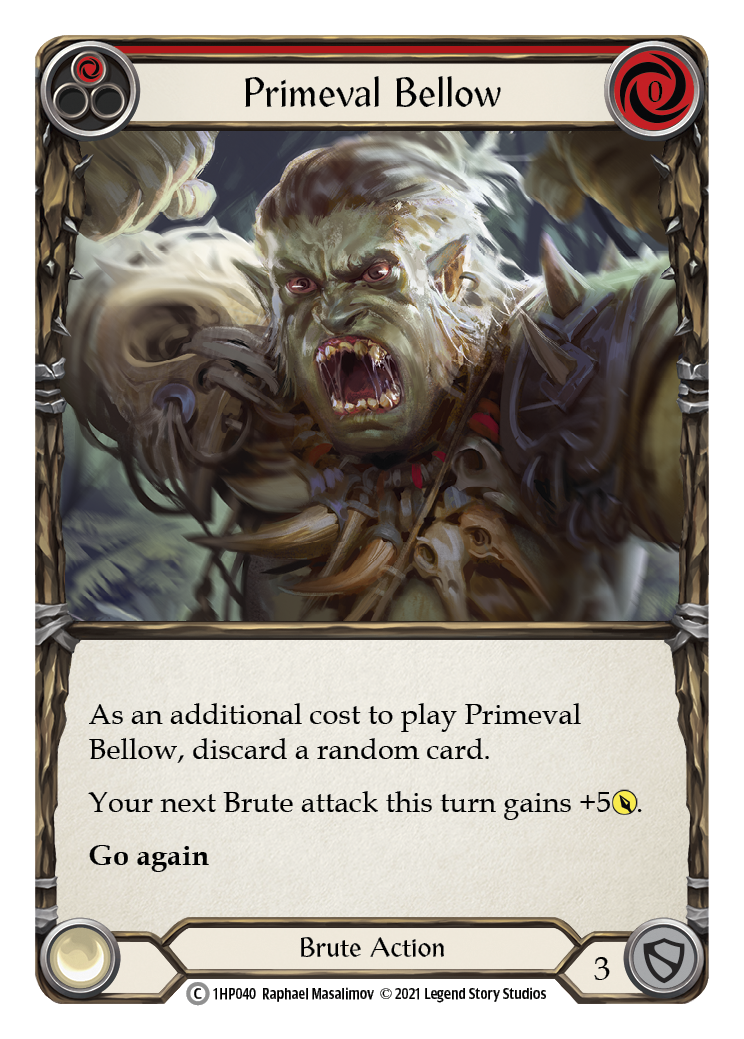 Primeval Bellow (Red) [1HP040] | Gamers Paradise