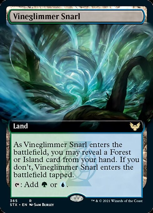 Vineglimmer Snarl (Extended Art) [Strixhaven: School of Mages] | Gamers Paradise