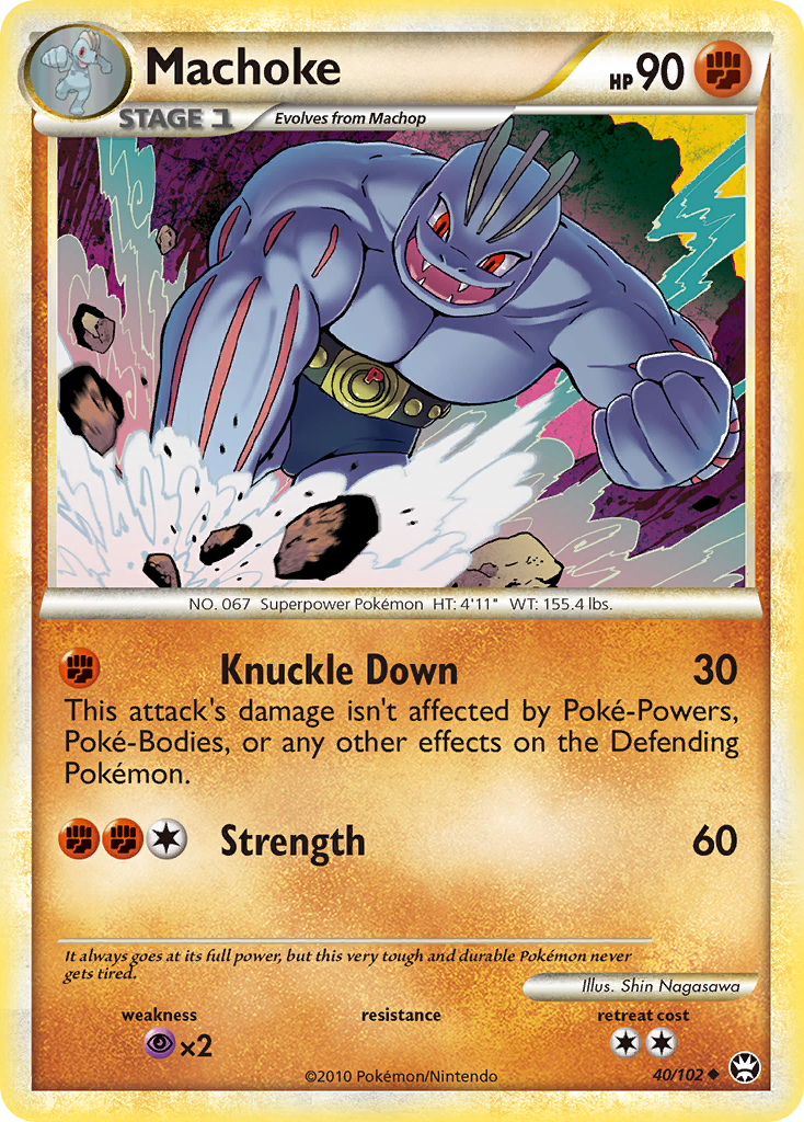 Machoke (40/102) [HeartGold & SoulSilver: Triumphant] | Gamers Paradise